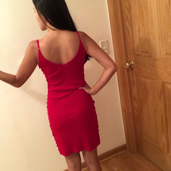 Red Sequin Dress - Picture 5 of 5